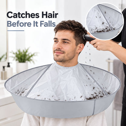 🔥Last Day 50% OFF - 💈ortable Waterproof Hair Cutting Cape, Hair Catcher Bib