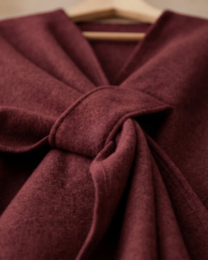 Women's Elegant Wrap Shawl with Belt