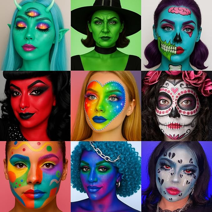 🎃Halloween Early Sale🎨 20-Color Face & Body Oil Paint Palette