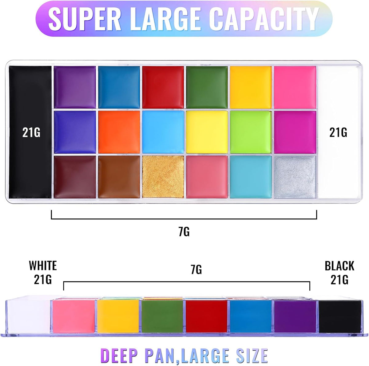 🎃Halloween Early Sale🎨 20-Color Face & Body Oil Paint Palette