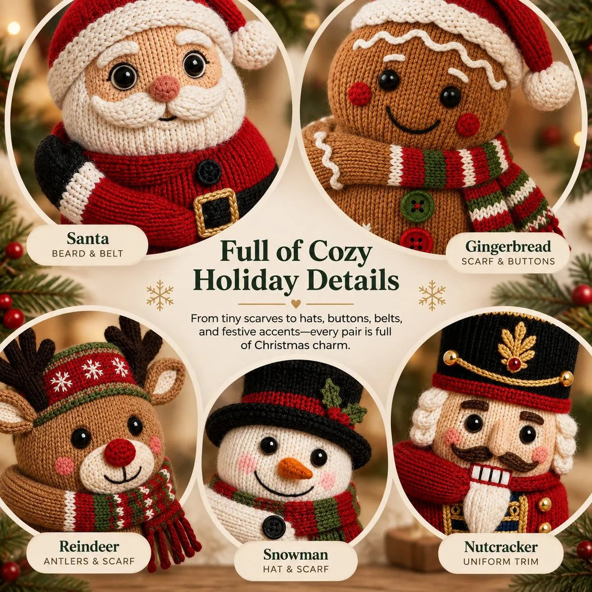 🎅🧦3D Hugging Christmas Socks Cute Wraparound Arms Cozy Festive Socks🎄