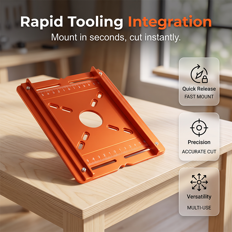 vibeourplus Precision Wood Router Slotting Guide Bracket