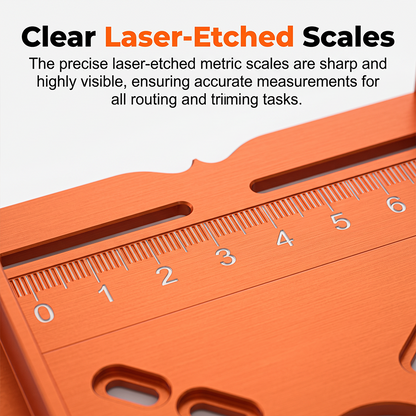 vibeourplus Precision Wood Router Slotting Guide Bracket